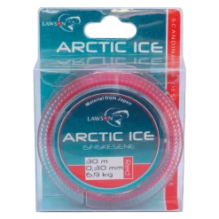 Isfiskesene Red 30m 0,23mm 4,1kg