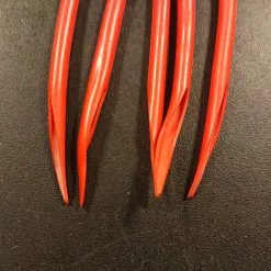 Gummirør 12cm Rød 5stk.