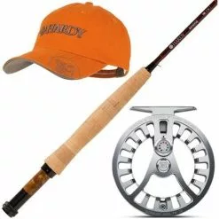 Hardy ørretkombinasjon 9ft #5 Stang+Snelle+Caps